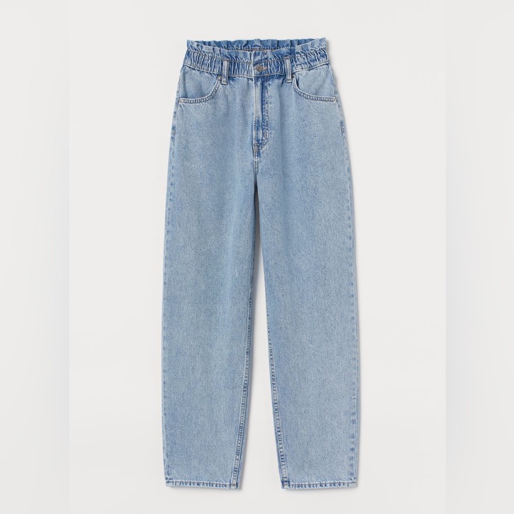 H&M Divided Paperbag Mom Jeans